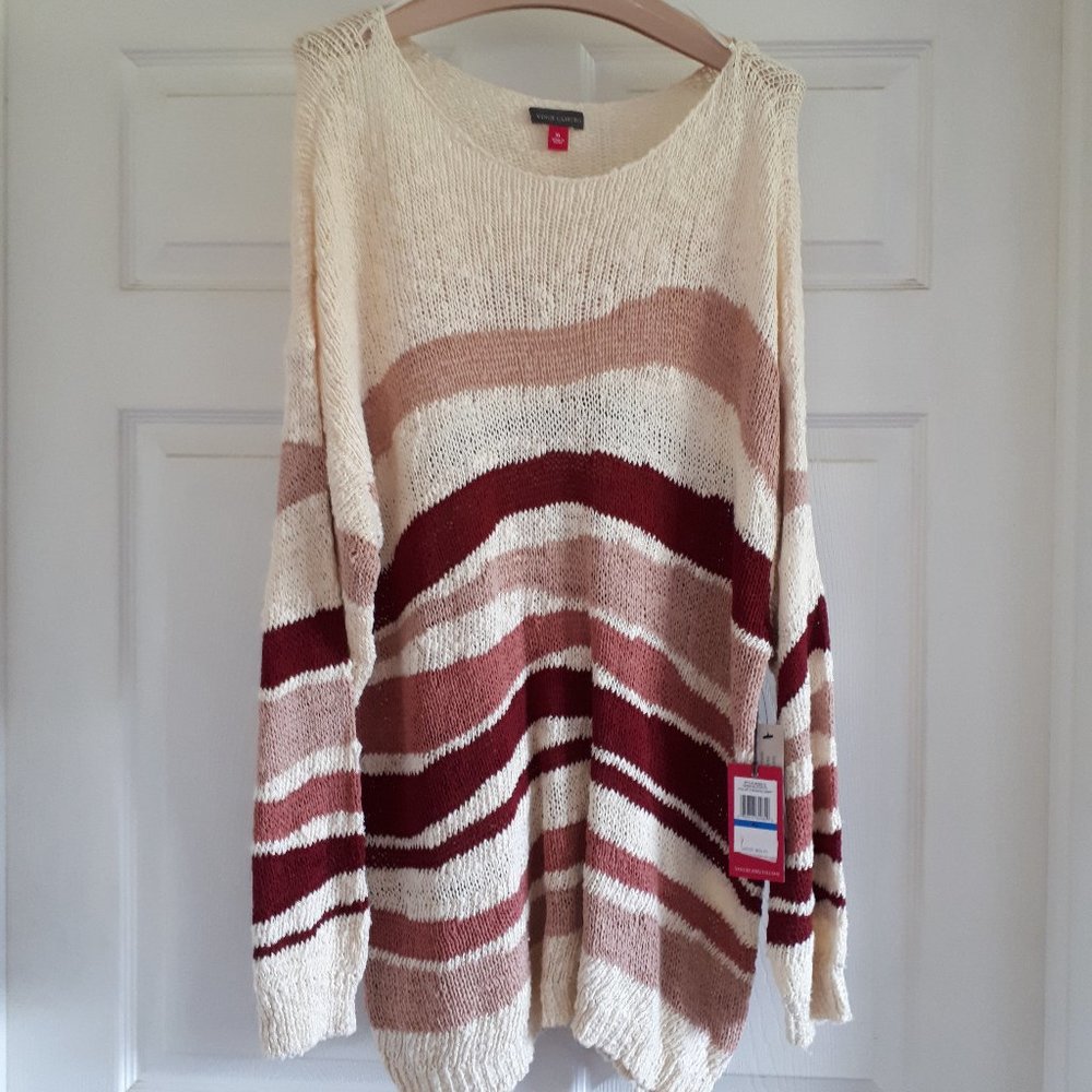 Sweater by Vince Camuto - Oasis Bloom/Sand Drift - Size XL